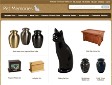 Tablet Screenshot of pet-urns-online.com